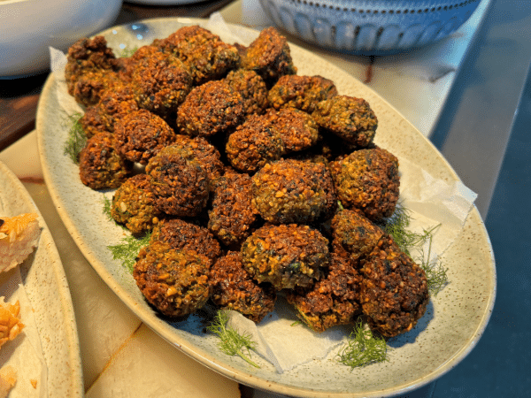 Golden Baked Falafels